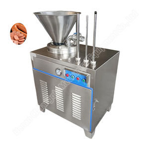 Máquina <span class=keywords><strong>para</strong></span> <span class=keywords><strong>hacer</strong></span> chorizo, salami y jamón con sistema de torsión, <span class=keywords><strong>picadora</strong></span> de carne y máquina de llenado de salchichas pequeñas. - Product Image 5
