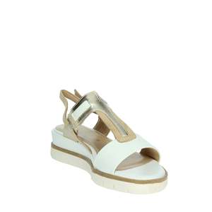 Sandalo con Zeppa da Donna Marco Tozzi Bianco e Oro con Cinturini Stile Estivo - Product Image 5