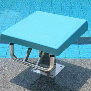 Phổ biến 304 thép không gỉ hồ bơi nhảy bắt đầu khối kép cấp bắt đầu nền tảng thiết bị cho hồ bơi - Product Image 5