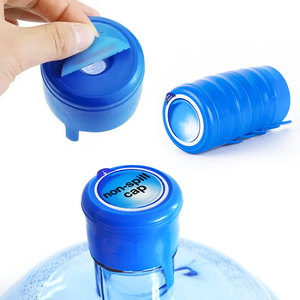 Tapa de Botella de 55 mm a Precio de Fábrica, Tapa de Botella de Agua de Plástico de 19 Litros, 20 Litros, 5 Galones con Etiqueta Personalizada - Product Image 1