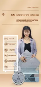 ผ้าห่ม/แผ่นทำความร้อนไฟฟ้าแบบพกพาคุณภาพสูงสำหรับขายส่ง ควบคุมอุณหภูมิได้ ผลิตจากผ้าถักโพลีเอสเตอร์ ซักได้ ทนไฟ - Product Image 5