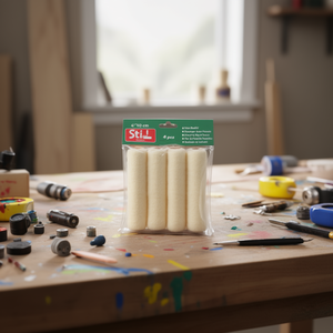 Recambio de rodillo de dedo de terciopelo de 4 pulgadas (10 cm) para barniz, laca y pintura de acabado liso - Product Image 1