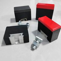 Barre d'impact résistante à l'usure pour convoyeur minier 75*100*1800mm avec caoutchouc noir UHMWPE 12,5mm