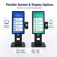 Kiosco de Autoservicio de 23.6 Pulgadas para Pedidos, OEM ODM, con Pantalla Táctil Capacitiva, para Centros Comerciales y Restaurantes, con Sistema de Pago
