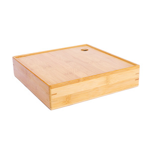 Bamboo dried fruit <b>boxes</b>, fruit plates, <b>candy</b> <b>boxes</b>, lidded, compartmentalized snack bowls, <b>Japanese</b>-style living room storage - Product Image 1