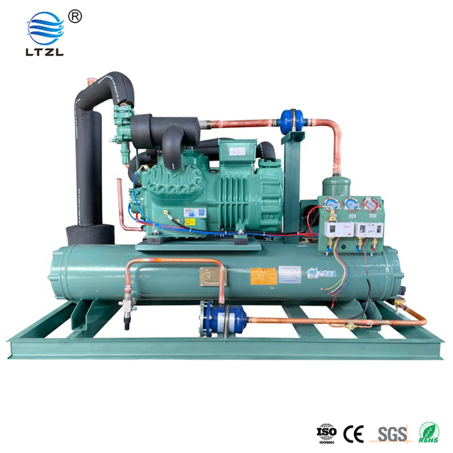 10hp 7.5kw Commercial Refrigeration Condensing Unit Water Cooled Refrigeration Condensing Unit
