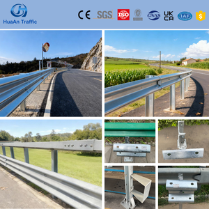 Barrera de Tráfico AASHTO M180 EN1317, Barandilla de Seguridad para Carreteras con Viga en W Galvanizada en Caliente, Barrera para Puentes, Barrera de Cables, Poste H, IPE140 - Product Image 4