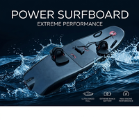 Planche de surf électrique Trade Assurance Jet Wakeboard Charcoal avec double poignée et fixations pour les pieds, pack Extreme Range Peak Engine