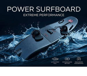 <span class=keywords><strong>Planche</strong></span> de surf électrique Trade Assurance Jet <span class=keywords><strong>Wakeboard</strong></span> Charcoal avec double poignée et fixations pour les pieds, pack Extreme Range Peak Engine - Product Image 1