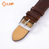 Bracelet en cuir à motif crocodile respirant de haute qualité Bracelet de montre intelligente de luxe classique en noir marron doux et confortable