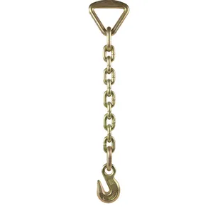 G80升降链高品质重量焊接镀锌金属链节钢螺柱船起重长链和短链出售