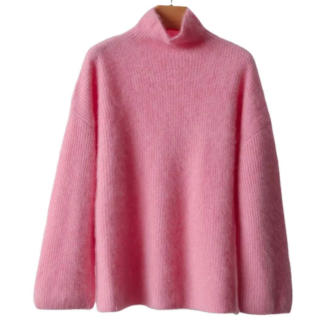 OEM/ODM Women Custom Cashmere Sweater Ladies Wool Knit Jumper Gorgeous Sweaters Loose Pullover Winter Manufacturer