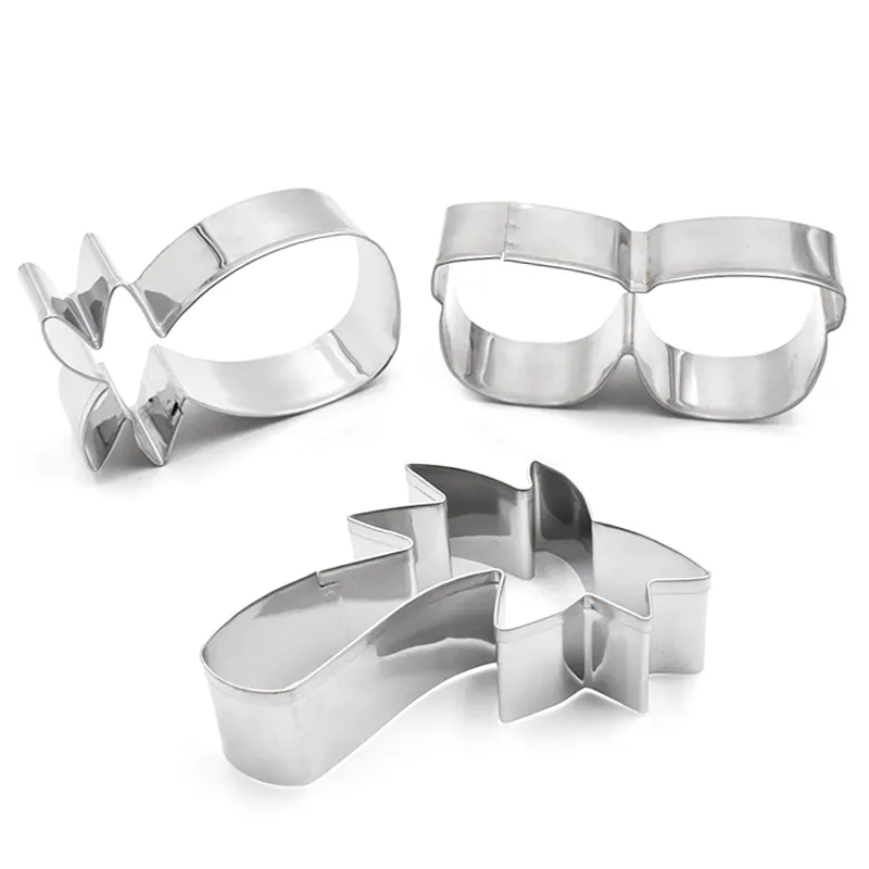 Baking tools 430 Stainless Steel Cookie Cutter /Cake Mould Fruit Biscuit molds home use