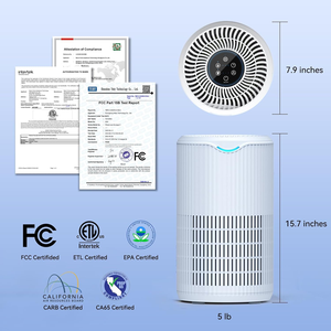 Hộ gia đình Máy lọc không khí HEPA lọc cho nhà Đúng HEPA loại bỏ bụi trong không khí Khác Sản phẩm vật nuôi không khí sạch hơn - Product Image 2