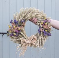 Karangan Bunga Awet Buatan Tangan Kustom, Garland Bunga Abadi untuk Dekorasi Natal, Wisuda, Dinding, dan Rumah