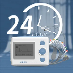 Wellue Th12 24 horas Ecg Holter Monitor portátil Cardiología Holter Ecg Machine 12 canales Precio bajo Dinámico Ecg Diagnóstico remoto