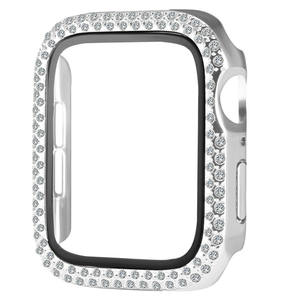 2 en 1 Protector de pantalla de vidrio templado Bling Watch Funda protectora para <span class=keywords><strong>Apple</strong></span> Watch 38/40/42/44mm - Product Image 6