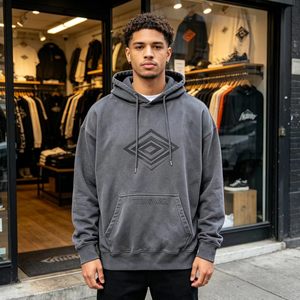 Sudadera con Capucha de Forro Polar con Efecto Ácido, Estilo Hip Hop, para Hombre, Ropa Urbana de Invierno, Hecha a Medida, Novedades, 100% Algodón, Servicio OEM - Product Image 3