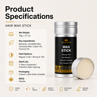 Fabricante de Cera para el Cabello en Barra OEM con Empaque Personalizado y Fórmula sin Residuos Blancos para Marcas de Belleza