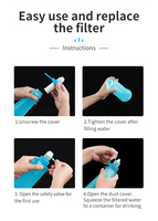 Nouvelle Arrivée 2025 – Gourde Souple Portable en TPU de Qualité Alimentaire, Réutilisable et Étanche avec Paille pour Randonnée, Escalade, Camping et Trekking