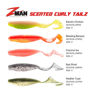 <span class=keywords><strong>ZMAN</strong></span> perfumada 10,2 cm biónico de atraer T cola doble tenedor cola cebo Artificial 5 unids/bolsa Original de EE. UU. - Product Image 4