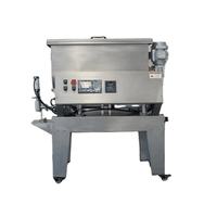 Machine de remplissage et de mélange horizontale pour liquides et pâtes, grande trémie / Machine de remplissage de sauce chili avec mélangeur, trémie, machine de remplissage à piston