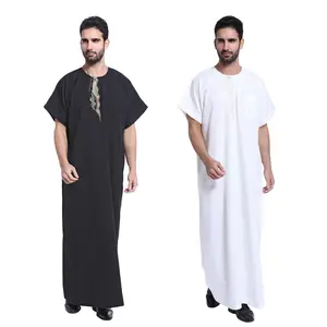 Ropa islámica de ramio, Thobe Omani árabe, estilo étnico, Thobe musulmán para la oración, Thobe de Dubái para hombre Islámico