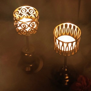 <span class=keywords><strong>Bougeoir</strong></span> marocain d'aromathérapie en fer forgé <span class=keywords><strong>ancien</strong></span> portable lanterne lampe à vent bougie en métal pour dîner aux chandelles - Product Image 2