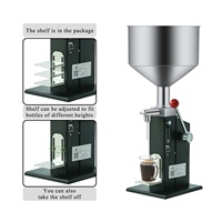 A03 5-50ml 10-100ml Machine semi-automatique motorisée PLC en acier inoxydable pour le remplissage manuel de bouteilles et de pots de shampoing, cosmétiques, huiles, produits chimiques et textiles