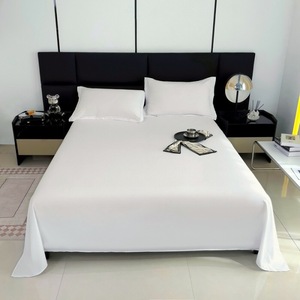 Cổ Phiếu Sẵn Sàng Mềm Chải Polyester Sheets Nhăn-Miễn Phí Được Trang Bị & Phẳng Trong Đồng Bằng Màu Sắc Tấm Ga Giường Đặt Cho Khách Sạn & Bệnh Viện-Kích Thước - Product Image 2