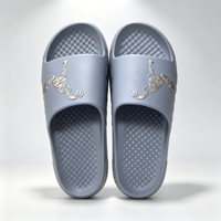 Chaussons d'extérieur lumineux et imperméables pour hommes, à bout ouvert, en EVA souple, légers, résistants à l'usure et antidérapants pour la salle de bain