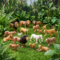 Figurines d'animaux réalistes en plastique, jouets éducatifs de modélisation de la faune pour enfants, collection