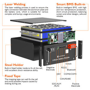 بطارية تخزين 15 كيلو وات بالساعة 30 كيلو وات بالساعة 40 كيلو وات بالساعة 50 كيلو وات بالساعة 100 كيلو وات بالساعة 200 كيلو وات بالساعة طاقة شمسية Bms بطارية ليثيوم 15 كيلو وات 20 كيلو وات 100 كيلو وات - Product Image 4