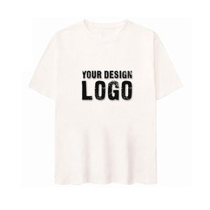 T-shirt décontracté pour homme à manches courtes, coupe ample et respirante, avec logo personnalisé, couleur unie, effet délavé, style oversize - Product Image 6