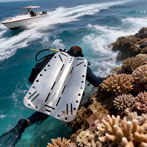Plaque dorsale de plongée sous-marine en acier inoxydable usinée sur mesure par CNC avec usinage de précision pour la fabrication - Product Image 4