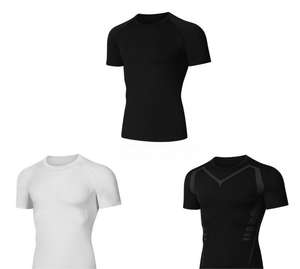 Men's Slim Fit Sports T-Shirt Breathable Stretchy Gym Training Fitness <b>Clothing</b> for Running & <b>Basketball</b> Short Sleeve Shapewear - Product Image 2
