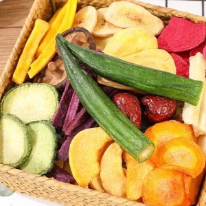Chips Crujientes de Frutas y Verduras Orgánicas Mixtas, Sabor Original, <span class=keywords><strong>Snacks</strong></span> Crujientes en Rodajas, Frutas y Verduras Variadas, 55g - Product Image 1