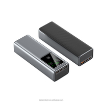 Station de recharge Powerbank 100W pour ordinateur portable, batterie externe 20000mAh avec USB C PD 3 ports, charge rapide, chargeur portable, affichage numérique intelligent