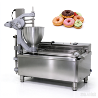 Machine automatique à faire des beignets, machine à frire les beignets en acier inoxydable, machine à beignets de table, mini-friteuse à beignets
