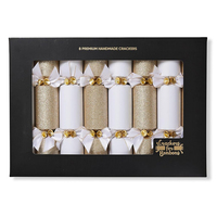 Boîte cadeau de Noël personnalisée en papier avec impression, pelliculage mat, gaufrage et revêtement UV, avec chapeaux et blagues à pression