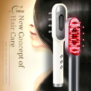 Cepillo Masajeador Eléctrico EMS para Cuero Cabelludo, Compatible con Coche, con Tanque de Líquido, para Crecimiento del Cabello, Masaje Vibratorio por Microcorriente, Portátil con Batería - Product Image 3