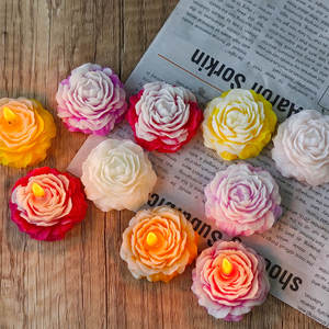 J10-361 Moule en silicone 3 lignes pour petites fleurs, savon artisanal, bonbons, pivoine, bougie d'aromathérapie, pierre diffuseur, DIY - Product Image 2