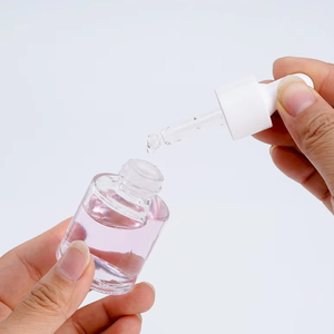 Tùy chỉnh 30ml 1oz phẳng Vai rõ ràng chai thủy tinh nhỏ giọt cho Huyết thanh chăm sóc da tinh dầu mỹ phẩm bao bì Mặt Kem - Product Image 5