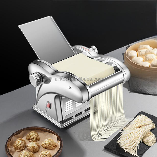 Fully Automatic Commercial Stainless Steel Noodle Machine Small Electric Dough Press & Roller Dumpling Wrapper for Home Use