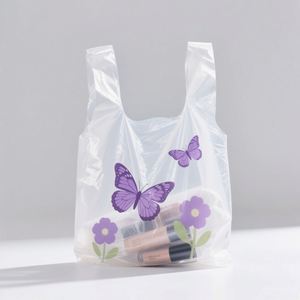 Factory Price Custom logo Printed Ldpe Hdpe Plastic Die Cut Thank You Carrier Shopping Packaging Bags - Product Image 3