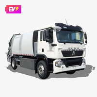 Camion compacteur de déchets électrique Howo 12 m³ avec batterie LFP 247 kWh, autonomie 300 km, pour la collecte des déchets urbains et l'assainissement municipal, à vendre