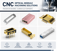 Module optique de haute précision usiné par CNC |   Pièces de module laser à fibre optique personnalisées |   Composants métalliques en aluminium CNC OEM 150-200