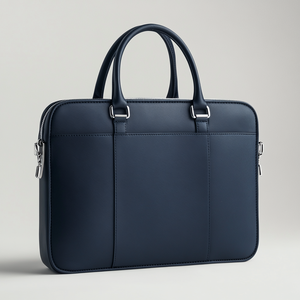 Fabrication Usine Personnalisée Minimalisme Hommes <span class=keywords><strong>Avocat</strong></span> Grande Capacité Portable Bleu Marine Vegan Mallette en Cuir pour Ordinateur Portable pour les Entreprises - Product Image 3