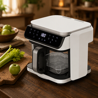 Friteuse à air chaud électrique 5,5 L en gros, écran tactile, sans huile, cuisson rapide, facile à nettoyer, fabrication OEM