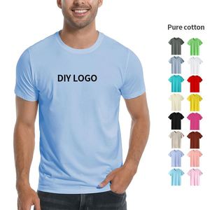 Camiseta de Verano 2024 de Alta Calidad para Hombre, Lisa, Talla Grande, con Estampado y Bordado Personalizado, 100% Algodón - Product Image 3